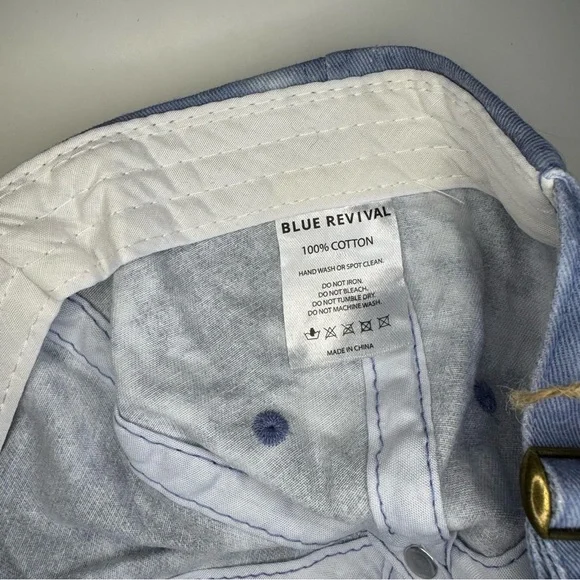 Blue Revival Baseball Hat - Picture 6 of 8